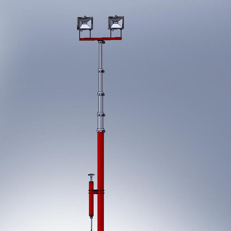 Телескопическая осветительная мачта М 18-35