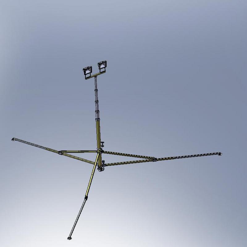 Телескопическая осветительная мачта М 15-35